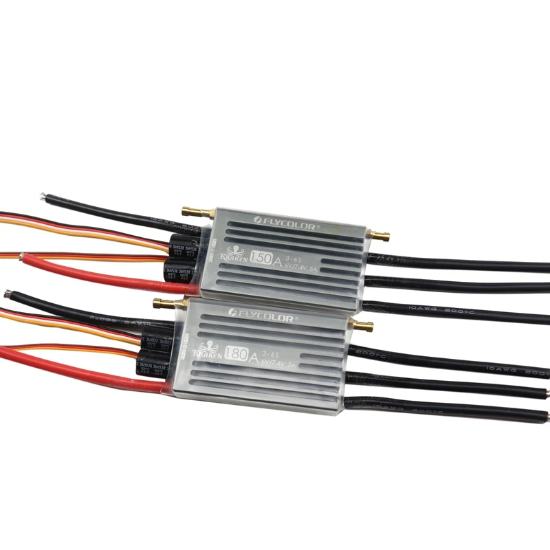 

FLYCOLOR Kraken Series Waterproof Brushless ESC 3-6S 6V/7.4V 5A BEC/Water Cooling System for Model Ship RC Boat