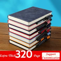 a5notebook super thick college students leather business notepad thick retro simple korean diary office business notebook kawaii
