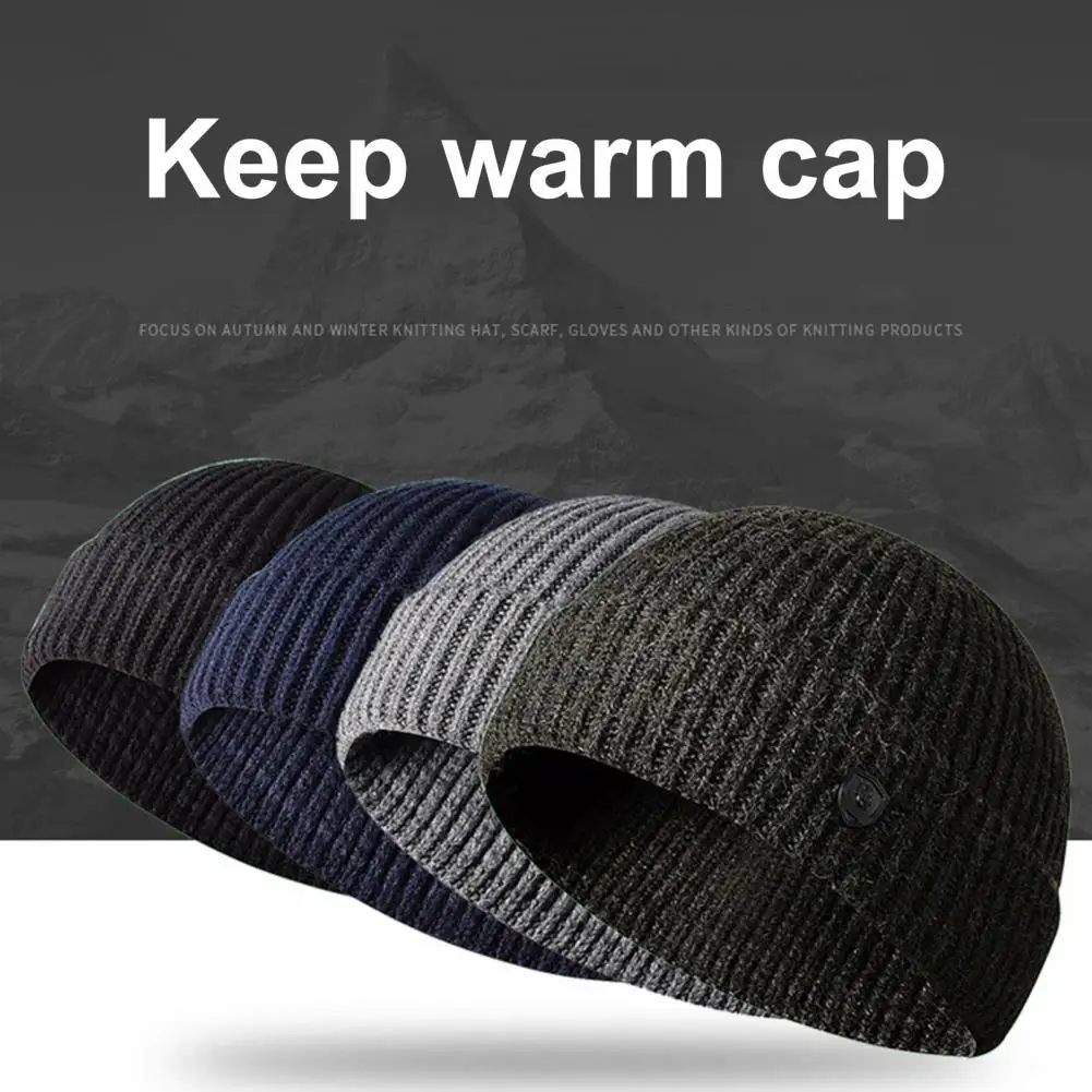 

Soft Wool Knitted Hat Winter Beanie Hat Outdoor Winter Knitted Hats for Men Women Warm Windproof Stylish Beanies for Hiking