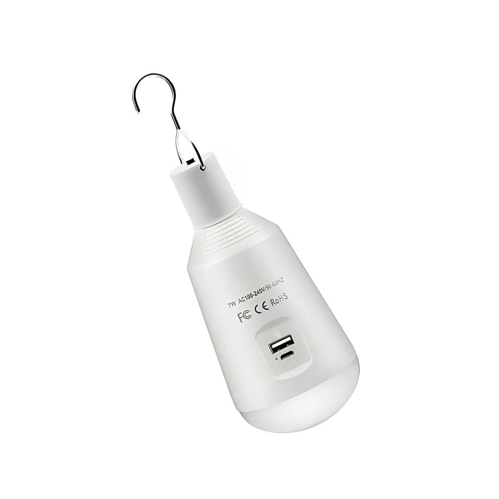 

Экстренная яркая домашняя лампа для палатки E27, беспроводное освещение для кемпера 7 Вт