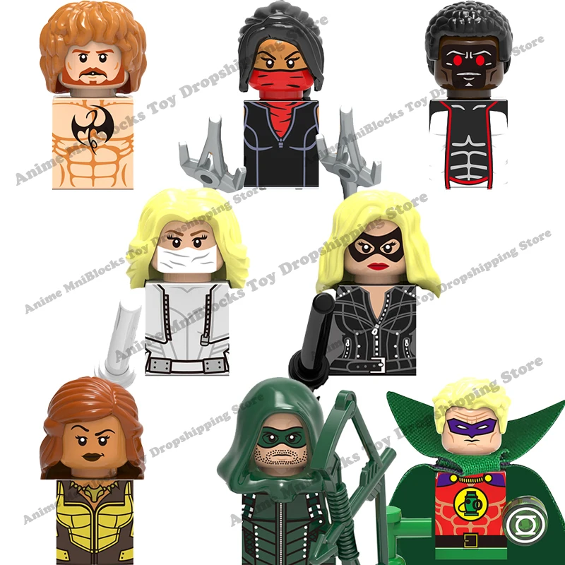 X0175 Arrow Vixen White Canary Black Canary Iron Fist mini action toy figures building blocks Assembly Toys dolls kid gifts