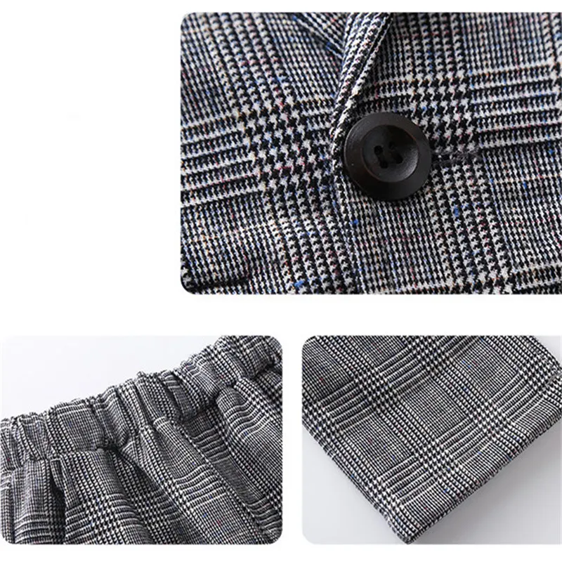 Girls School Clothes Plaid Pattern Teenage Girls Clothing Casual Clothes For Girls Blazer Kids Girls Clothes Set 6 8 10 12 Years