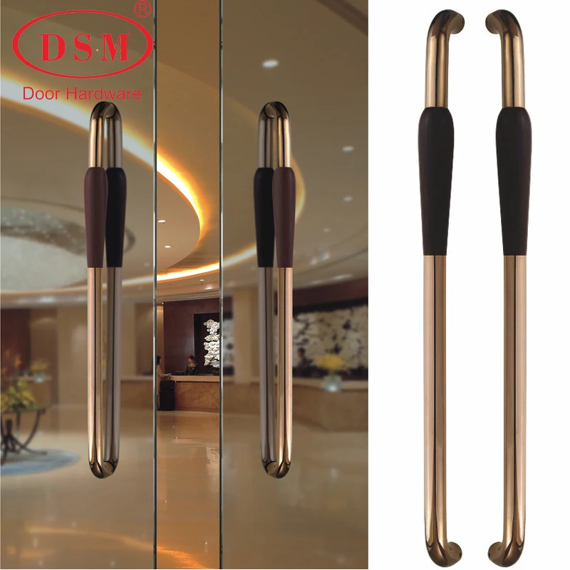 

800mm Premium Entrance Door Handle 304 Stainless Steel Rosegold Pull Handles Suitable For Glass/Wooden/Metal Frame Doors PA-233