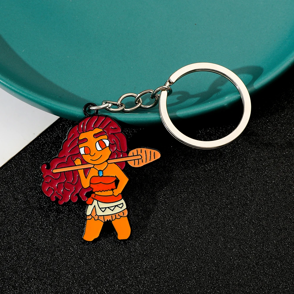 Брелок с подвеской из мультфильма Диснея Моана Мауи модный брелок для ключей