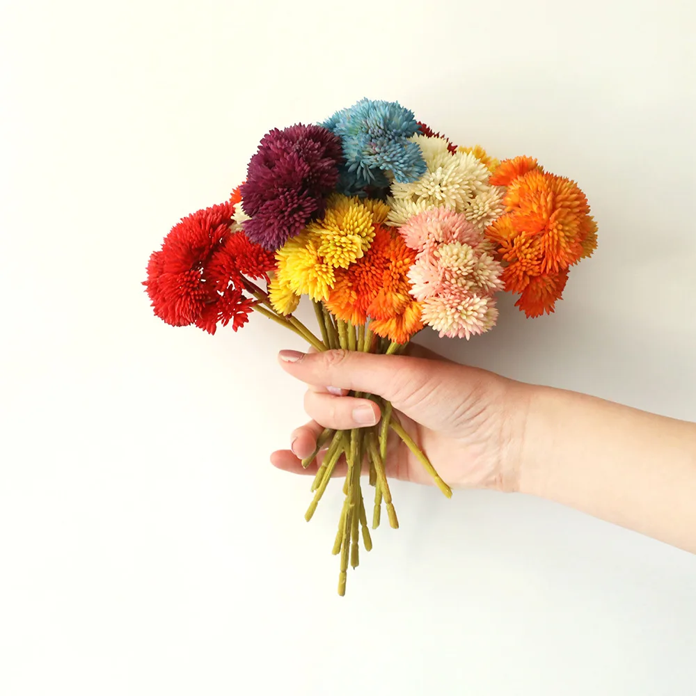 

Hydrangea Artificial Flower Soft Rubber Rice Fruit Feel Fleshy and Green Plants Mori Female Handmade