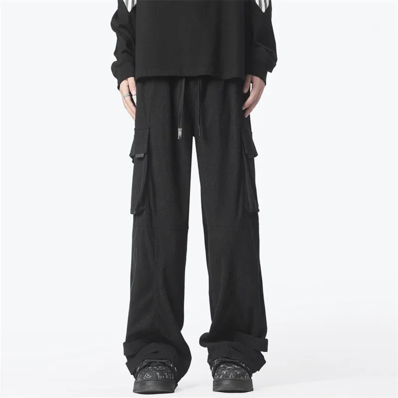 Xxbromen's Wear осенние новые мужские вельветовые брюки-карго повседневные брюки в