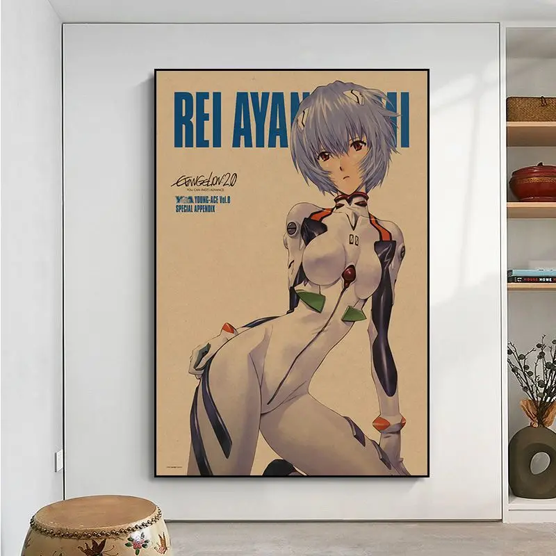 Bandai Neon Genesis Евангелион Рей Аянами классические кинопостеры для гостиной
