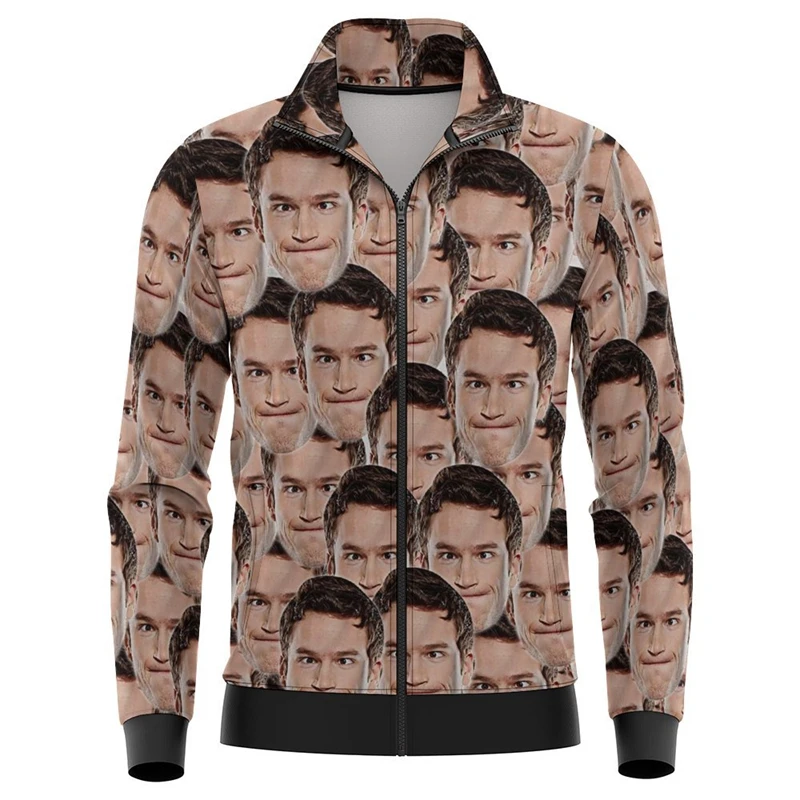 Куртка Мужская/Женская с 3D-принтом забавный дизайн изображением лица подарок на