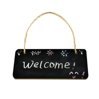 mini hanging chalkboard message board with rope rectangular small blackboard for restaurant wedding party tablenumber decoration