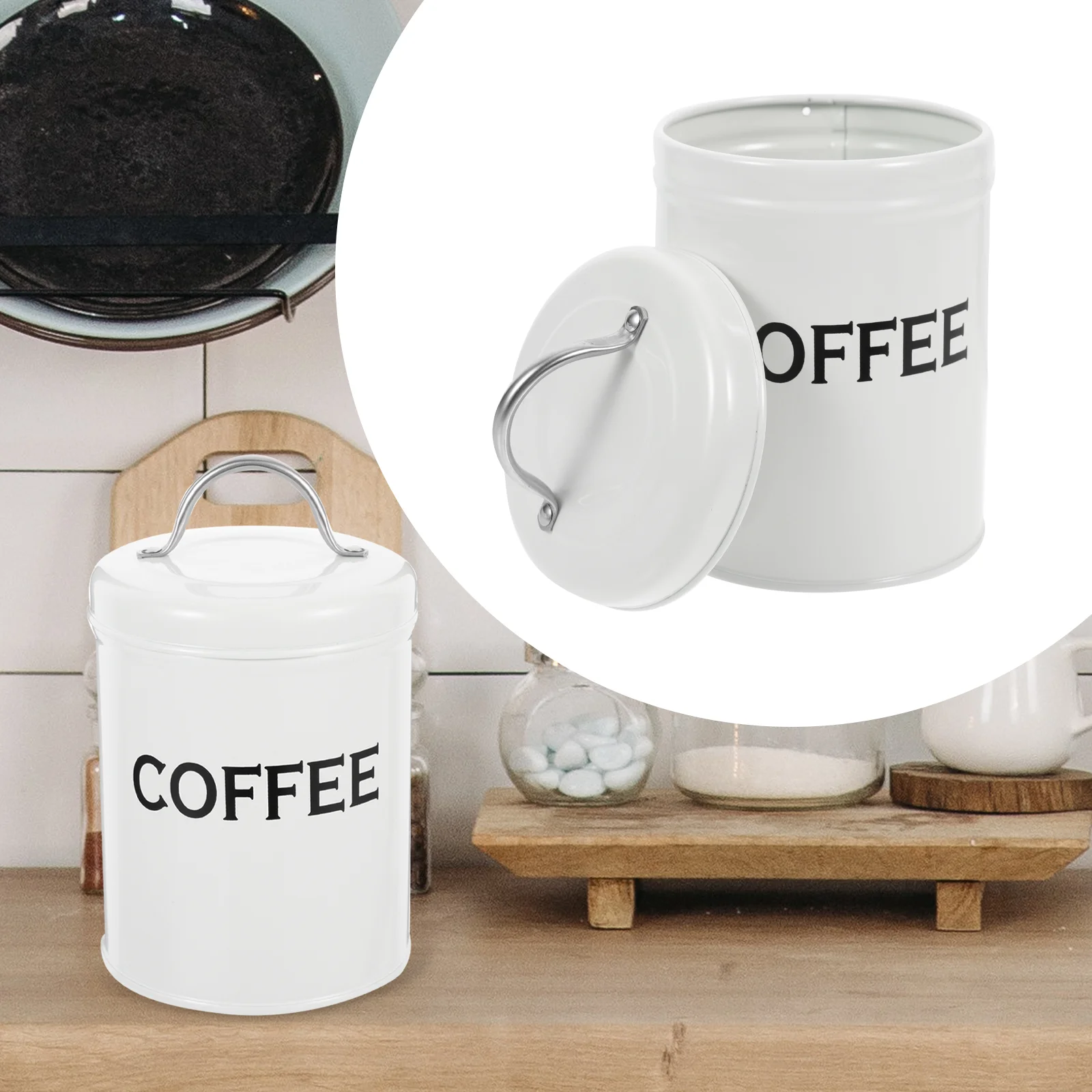 

Tea Jar Metal Candy Tin Box Canister Tinplate Leaf Container Coffee Loosetins Kitchen Gift Sugar Vintage Storage Canisters