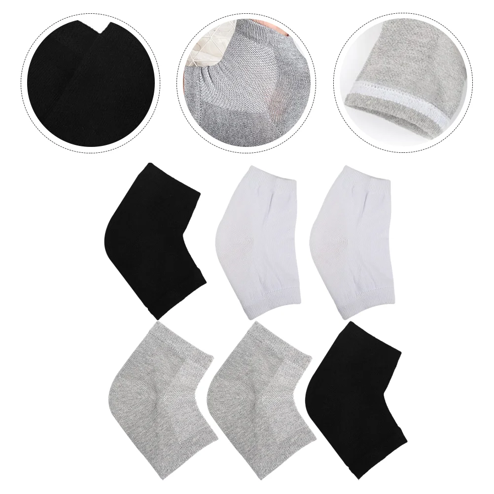 

3 пары Защитных Носков на устойчивом каблуке, сменные носки на пятке, портативные безножные рукава