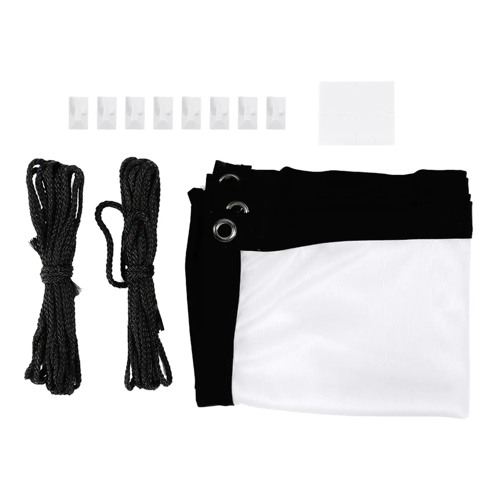 Занавеска для проектора из белого полиэстера