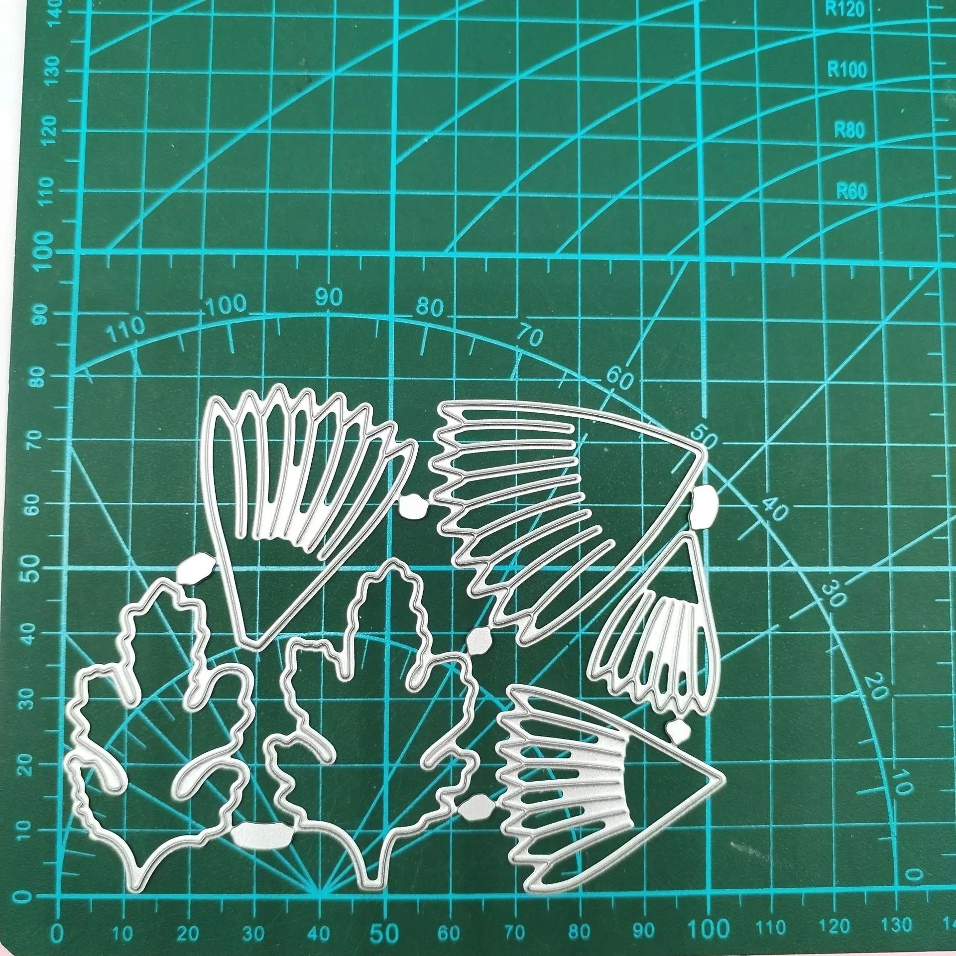 Цветок хризантемы металлические трафареты для фотоальбомов