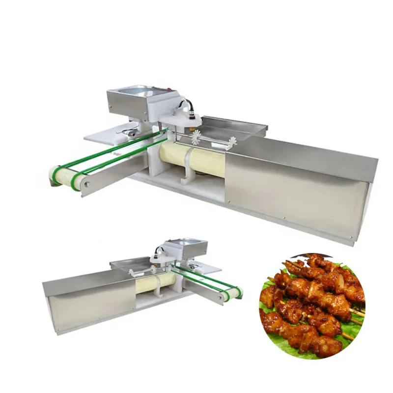 

Stainless Steel Chicken Kebab Making Machine | Automatic Meat Skewers Machine