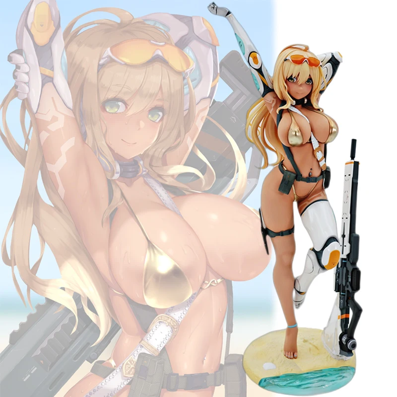 

SkyTube Alphamax HIRO Nidy-2D- Gal Sniper Soft Japanese Anime Sexy Girl 1/6 PVC Action Figure Adults Collection Model Doll Toys