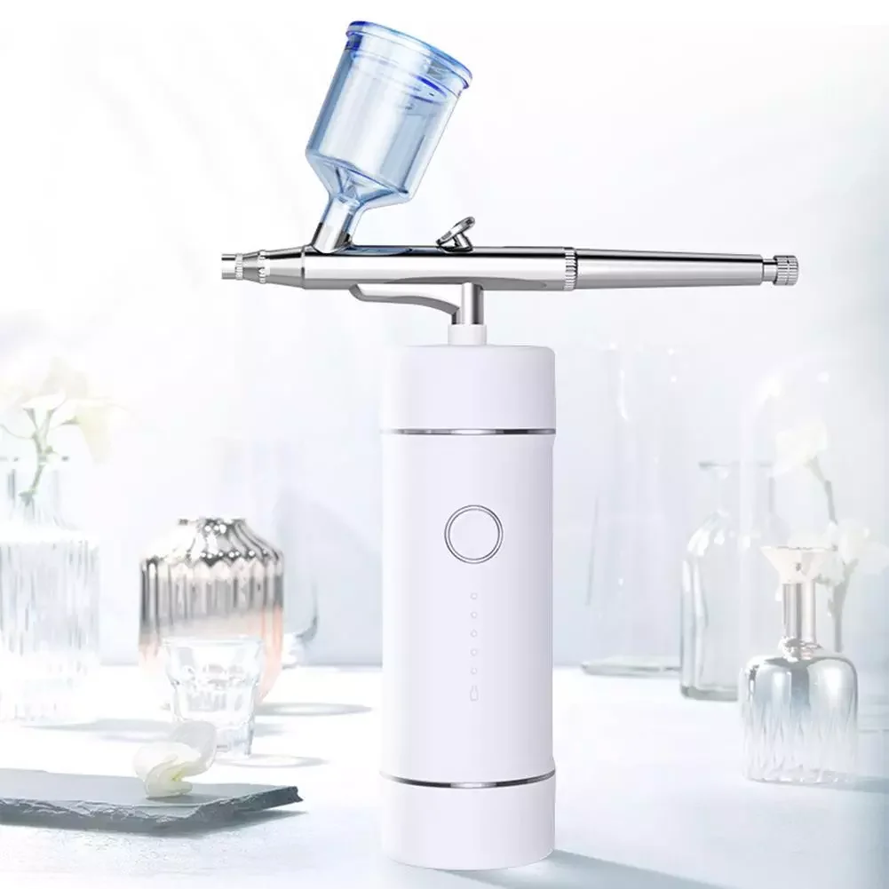 New Spray Water Replenishment Oxygen Injection Device Cordless Makeup Airbrush Atomization Moisturizing Beauty Machi Instrument