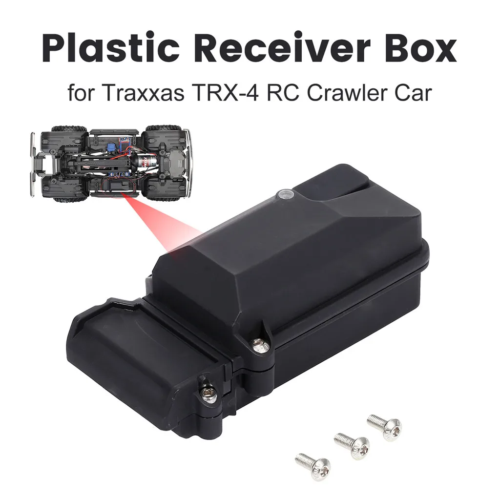 Plastic Waterproof RC Car Radio Device Receiver Box for 1/10 Axial SCX10 90046 D90 TRX-4 Crawler Upgrade Accessories |