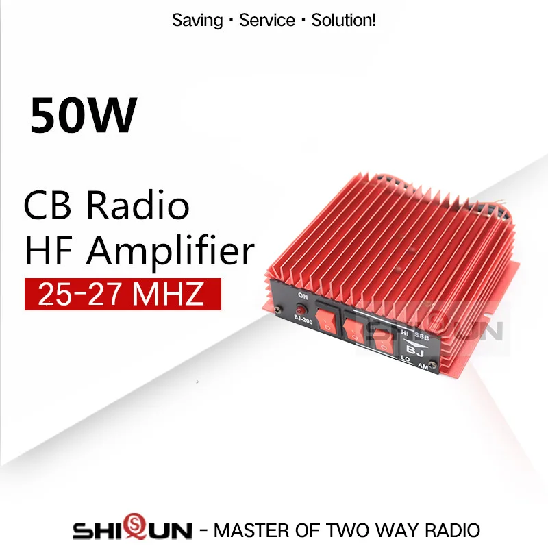 50W BaoJie Walkie Talkie BJ-200 Radios VHF Power HF Amplifier for Ham Radio Two Way Radio HF Transceiver 3-30Mhz Power Amplify