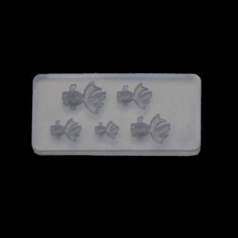 

652F Mini Fish Silicone Resin Molds Goldfish Epoxy Molds for DIY Goldfish Pendant Charm Making Jewelry Keychain Home Decor