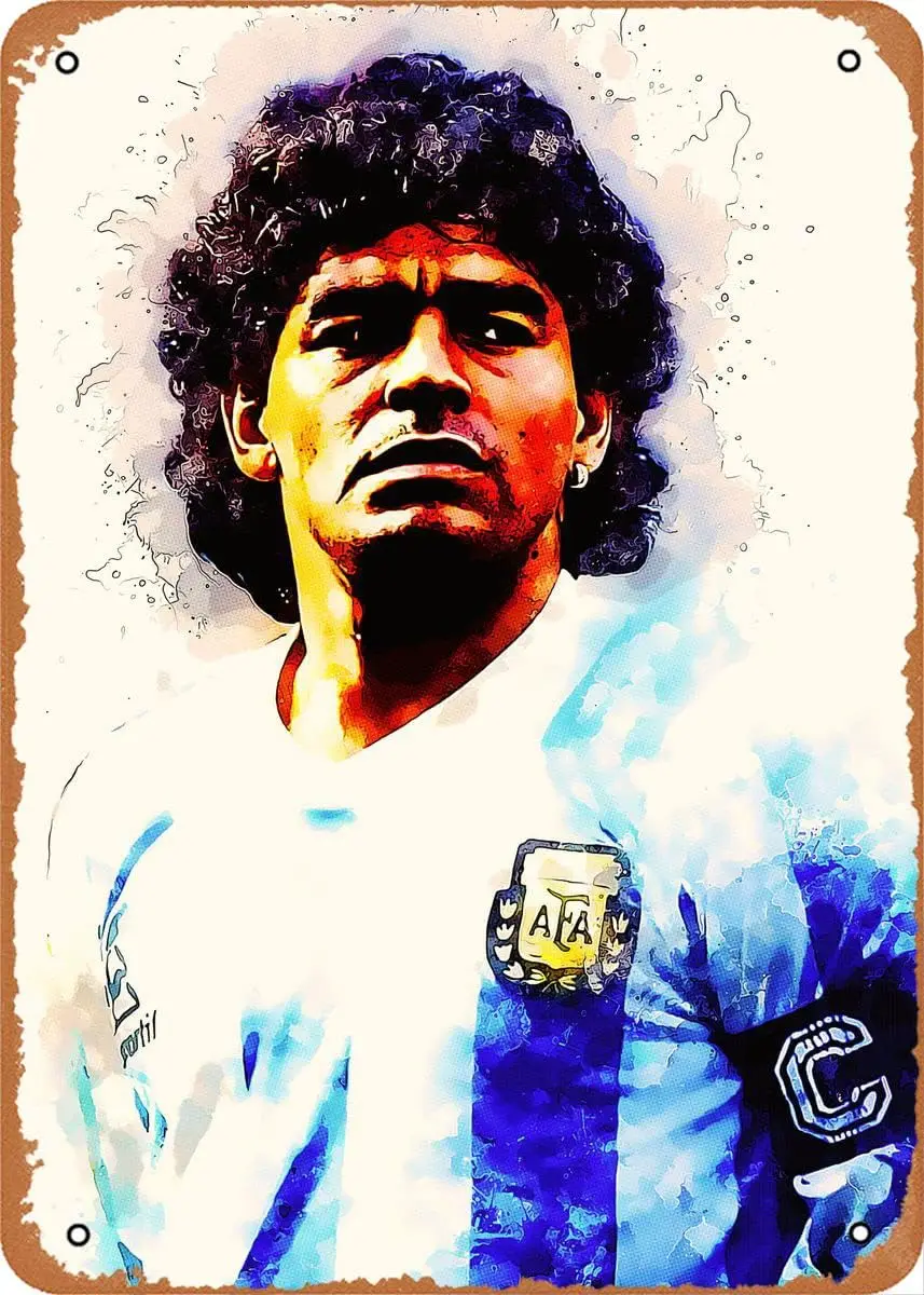 Плакат GerRt Wtercolor Dego rmndo Mrdon 8x12 nch Ретро Vntge Metl Sgn Home Mn Cve rt