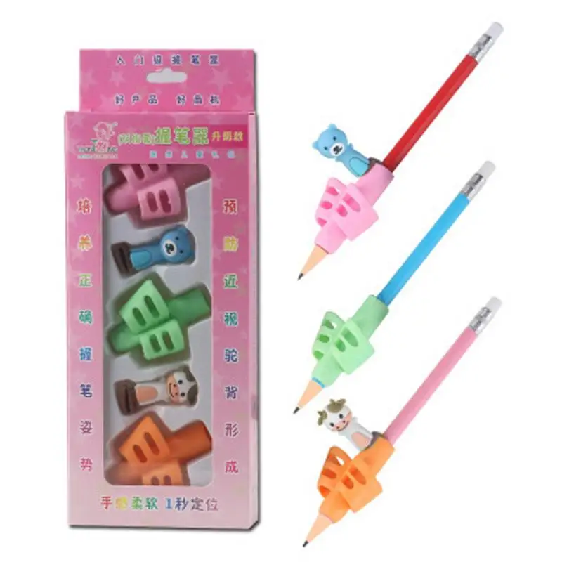 

3 шт./компл. детский держатель для ручки, Детский обучающий практичный силиконовый держатель для ручки, устройство для коррекции осанки для ...
