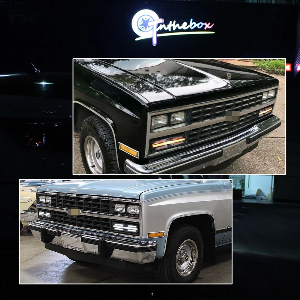 Двухцветный динамический янтарный светодиодный указатель поворота переднего