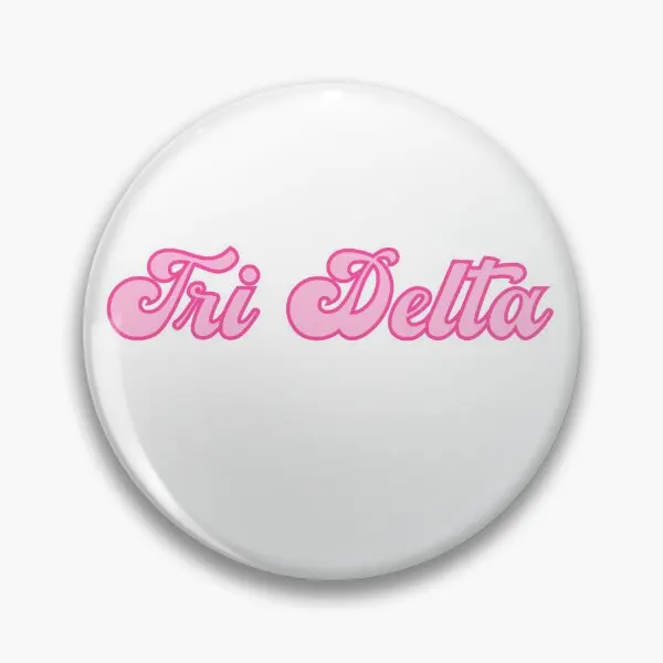 Розовая мягкая булавка в стиле ретро с тремя дельтами металлическая модная брошь