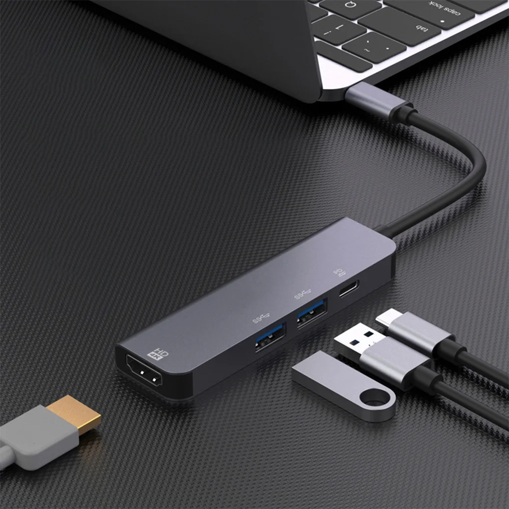 

USB 3 0 Hub Adapter PD Charger Portable Multi Splitter High Speed Docking Station U Disk Converter Accessories