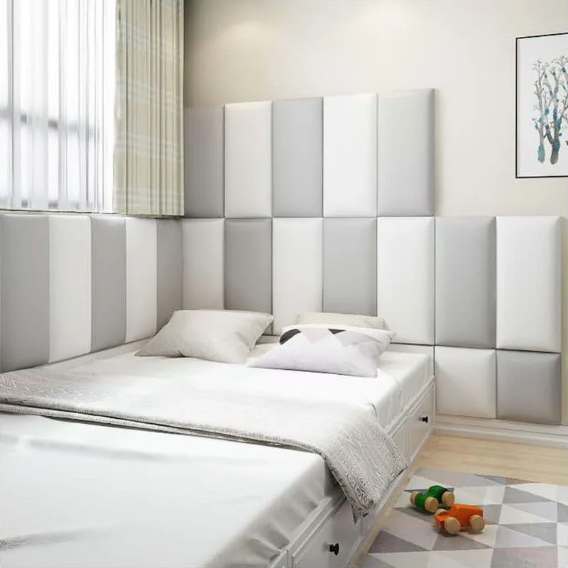

Bed Surrounding Soft Cover Headboard Anti-collision 3d Self-adhesive Wall Sticker Tatami Baby Backrest Bedroom Background Pad