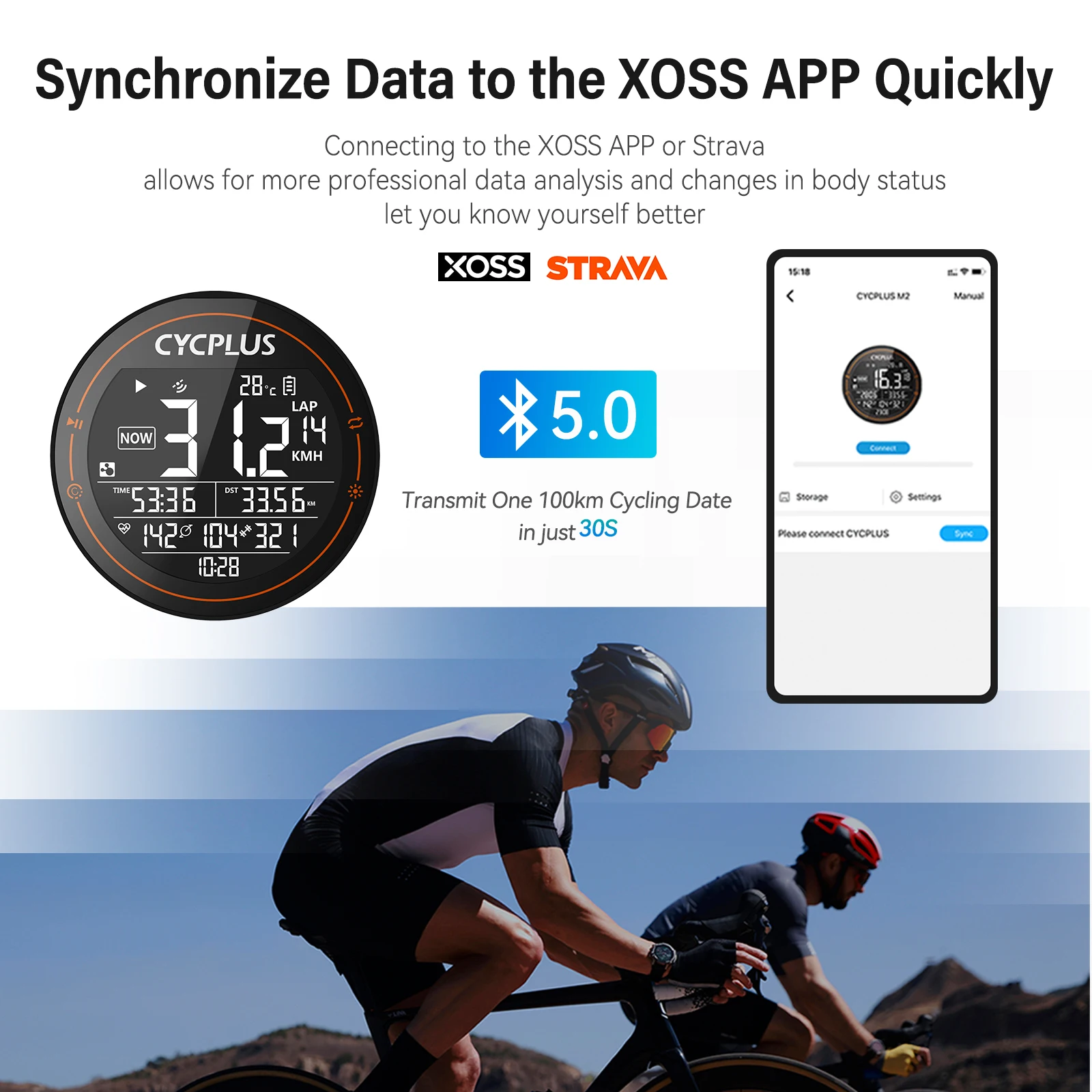 Новый велокомпьютер с GPS Cycplus M2 начнет продаваться с июня GPS велокомпьютер Cycplus M2 продажа с июня