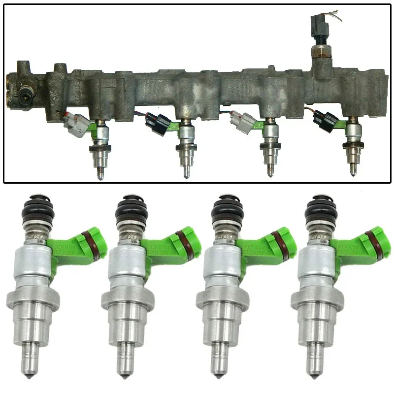Новый комплект 4 топливный инжектор 23209-28070 23209-29065 23250-28070 2320928070 2325028070 для TOYOTA 1AZ-FSE D4