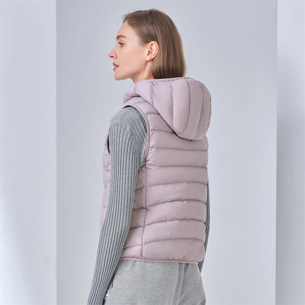 TANBOER Girls Women Stand Collar  Sleeveless Jackets   Ultralight Winter90% Duck Down Vest TB330010
