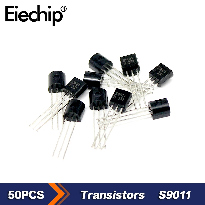 

50 шт./лот S9011 NPN транзисторы 30 в 100 мА TO-92 новый оригинальный транзистор