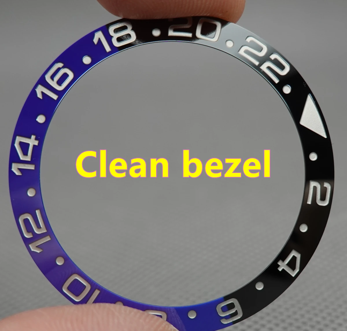 

Best quality Watch Part Clean Factory Ceramic Bezel 38mm for 40mm GMT blue/black Replacement Accessories 116710/126710