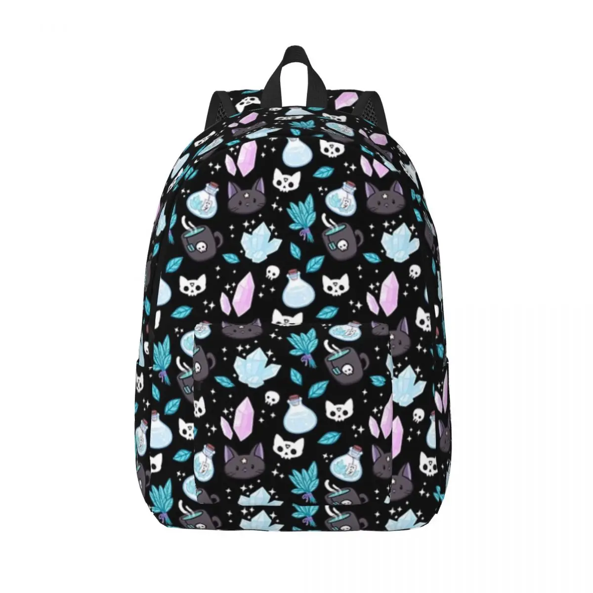 

Herb Witch Black Nikury Woman Small Backpacks Boys Girls Bookbag Fashion Shoulder Bag Portability Travel Rucksack School Bags