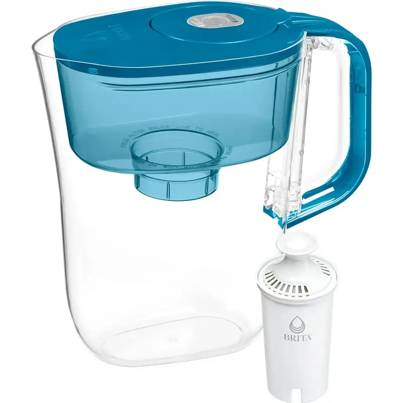 

6 Cup Denali Water Filter Pitcher with 1 Standard Filter, Transparent Teal Sublimations blanks Kawaii Sailor moon Water bottles
