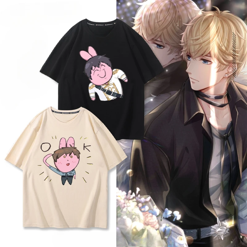 Love and Producer T Shirt Women Men Bai Qi Xu Mo Li Zeyan Zhou Qiluo Cartoon Print 100% Cotton Short Sleeve Graphic Tees Cosplay