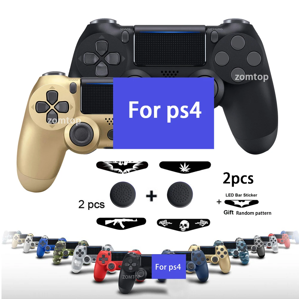 

Беспроводной Вибрационный Bluetooth-джойстик для PlayStation 4 (PS4), контроллер подходит для Sony PS4, консоль для Dualshock 4, геймпад