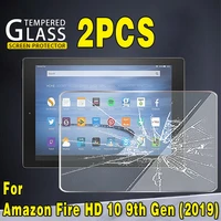 2pcs anti fingerprint tempered glass for fire hd 10 9th gen 2019 9h explosion proof full film tablet cover screen protector