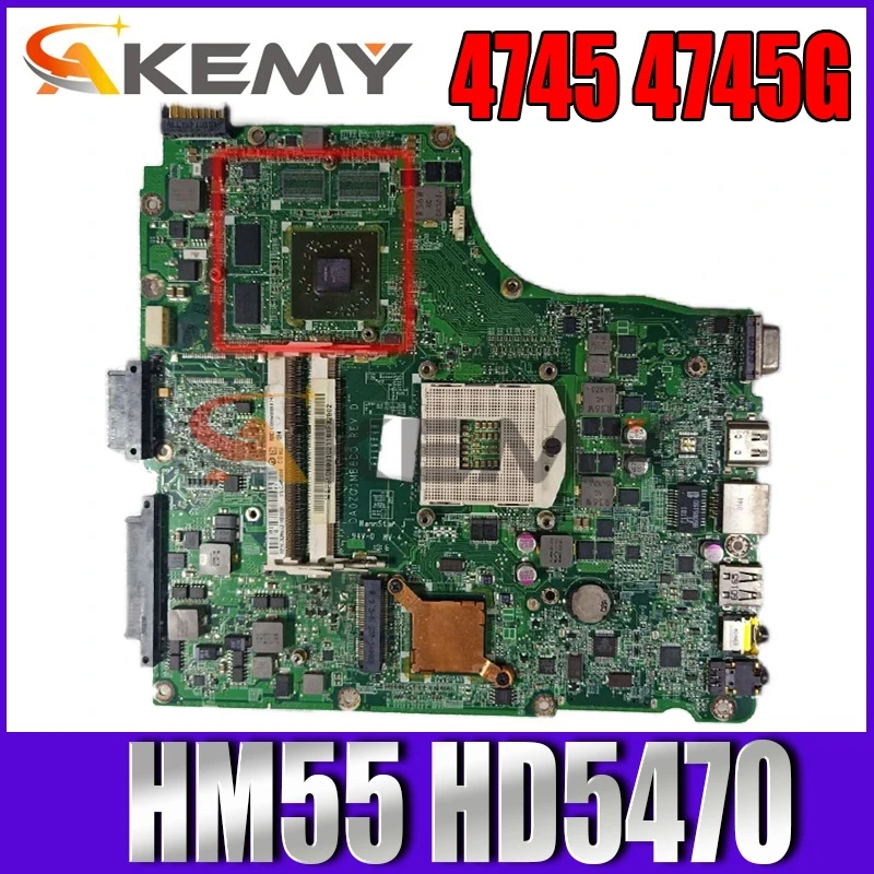 

Материнская плата для ноутбука Acer ASPIRE 4745 4745G DA0ZQ1MB8D0 HM55 HD5470 DDR3