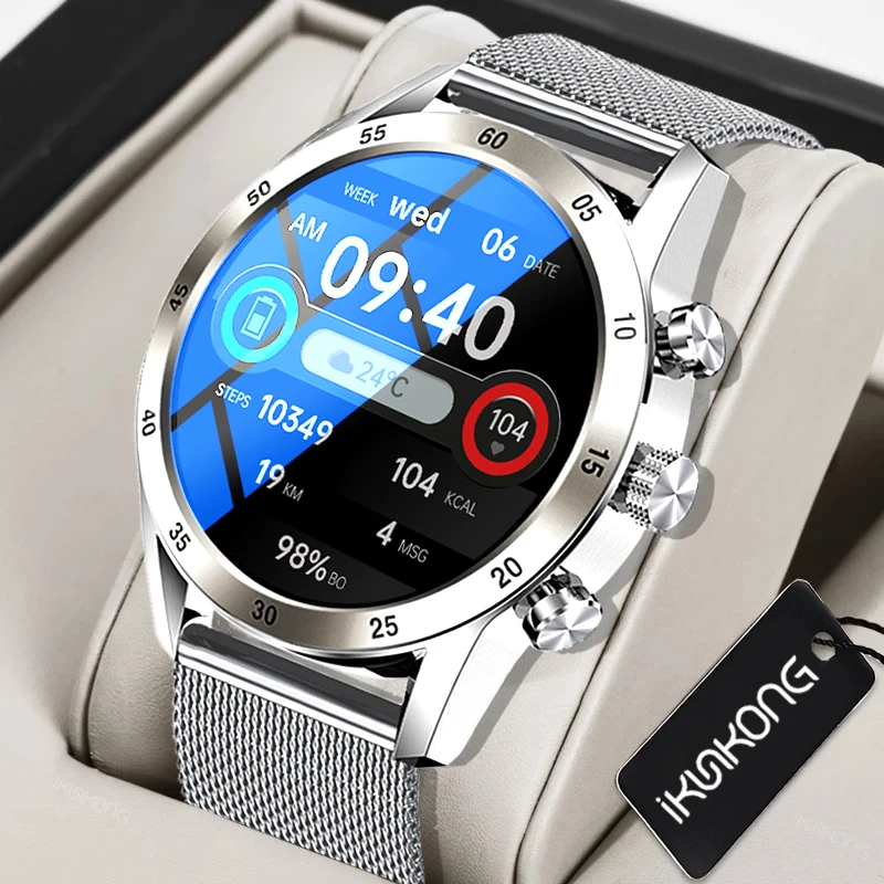 

New Bluetooth Call Smart Watches Men Waterproof Sport Smart Clock 360*360 HD Custom watch Faces smartwatch Man Fitness Tracker
