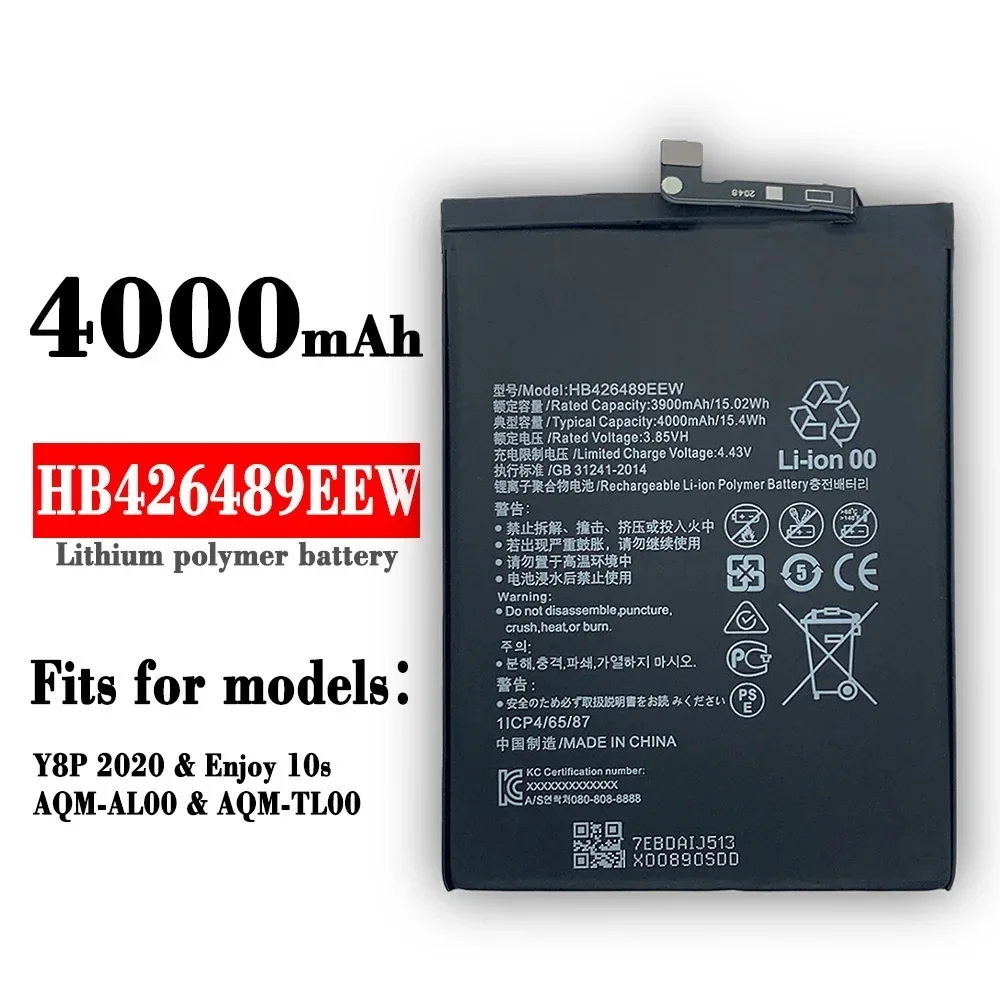 HB 426489 Аккумулятор EEW 4000 мАч для Huawei Honor V20/Honor Play 4T Pro/Enjoy 10S Сменные аккумуляторы