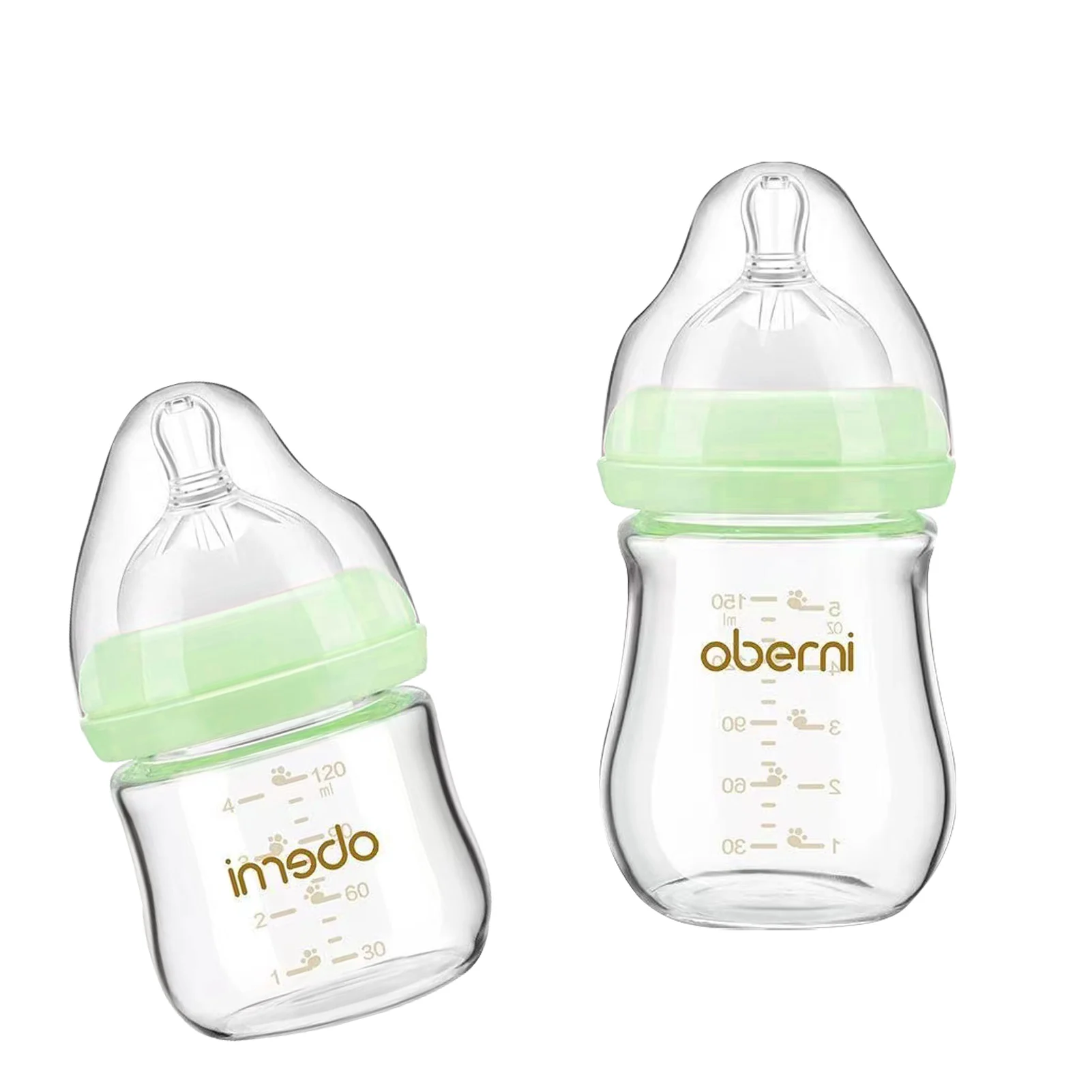 

Oberni Natural Feel Baby Bottle Anti Colic Bottles With Non-Collapsing Nipple Newborn Bottles For 0-3 Months BPA Free Easy To