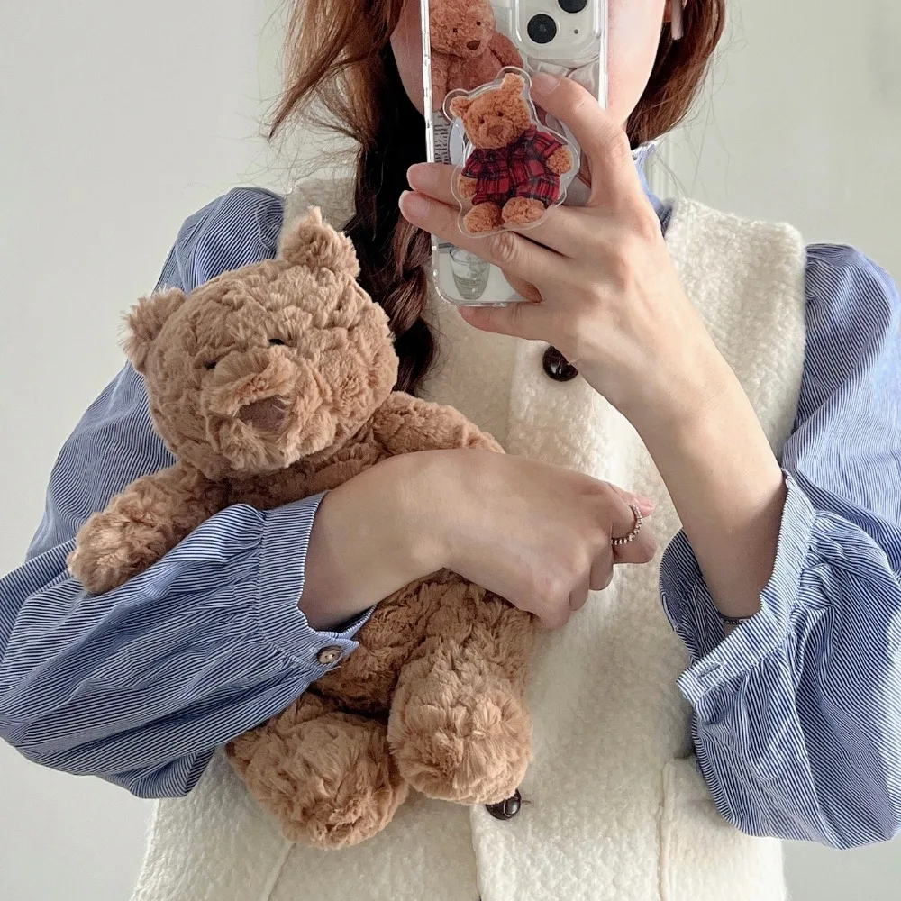 Чехол для iPhone 15 14 13 12 11 Pro Max с милым медведем