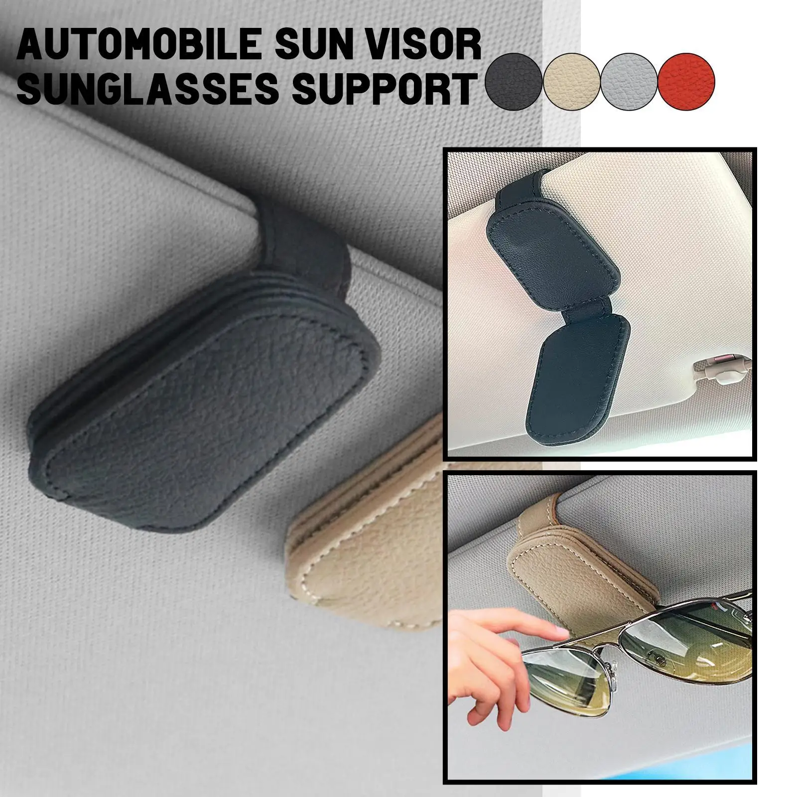 

Универсальный подвесной защитный практичный Автомобильный держатель для очков крепкий магнит зажим для солнцезащитных очков женский солнцезащитный козырек Экономия места