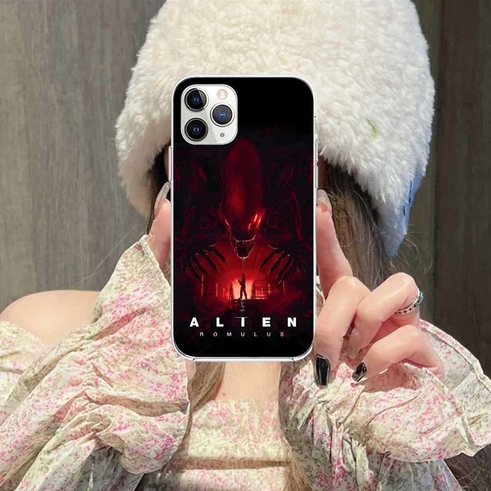 Чехол для мобильного телефона Cool Alien Romulus iPhone 15 14 13 12 11 X XR XS 8 Pro Max Plus мини-прозрачный