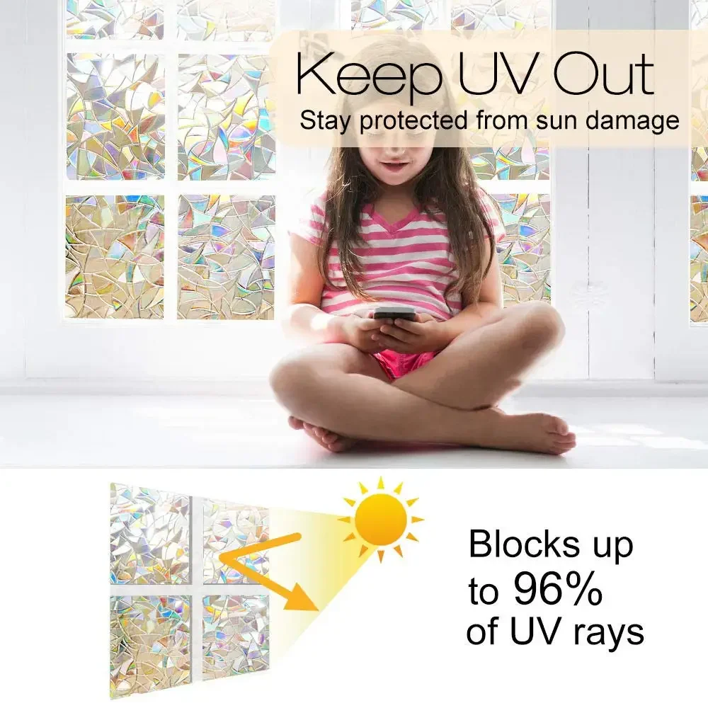 Цветная непрозрачная фотопленка 90*200 см 3D теплоизоляционная оконная крышка