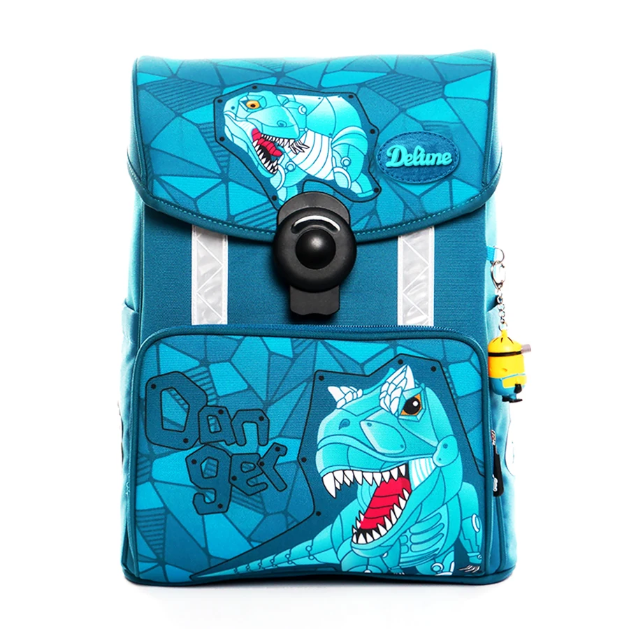 Детский ортопедический рюкзак с рисунком динозавра, школьный ранец 3D для детей 3-6 классов
