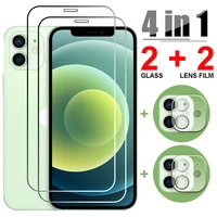 4in1 tempered glass for iphone 13 pro max camera screen protector for iphone 12 13mini 12mini 11 7 8 6 6s plus x xr xs max glass