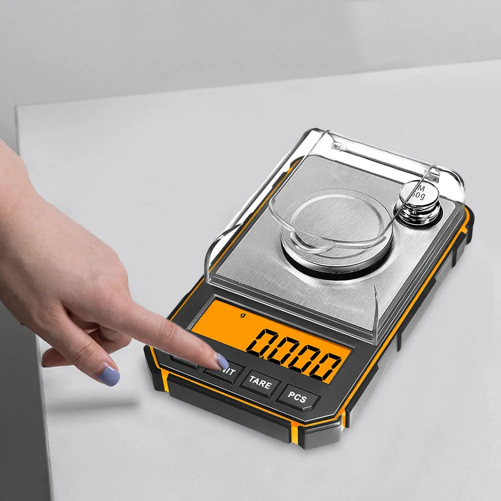 0 001 г/50 г лабораторные прецизионные весы из нержавеющей стали электронные